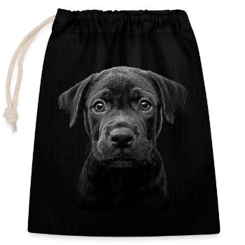Cane Corso - Verschließbarer Geschenkbeutel aus Baumwolle (25x30cm) - Schwarz - Vorne