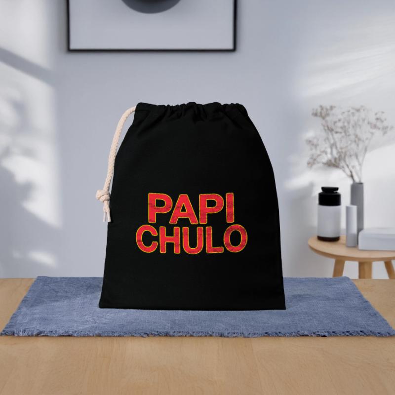 Papi Chulo Closable cotton gift bag (25x30cm)