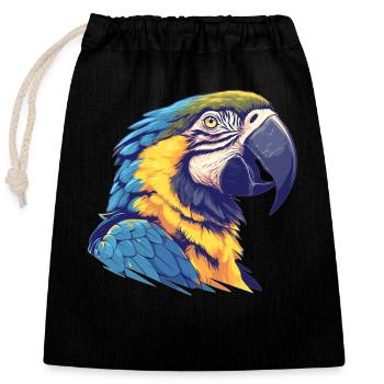 L’ère de l’ara - Sac cadeau en coton avec cordon (25 x 30 cm) - noir - Devant
