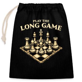 Chess Tacticians Strategy Masters Tactical - Verschließbarer Geschenkbeutel aus Baumwolle (25x30cm) - Schwarz - Vorne