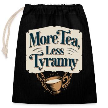 Boston Tea 1773 American Revolution Historic - Verschließbarer Geschenkbeutel aus Baumwolle (25x30cm) - Schwarz - Vorne