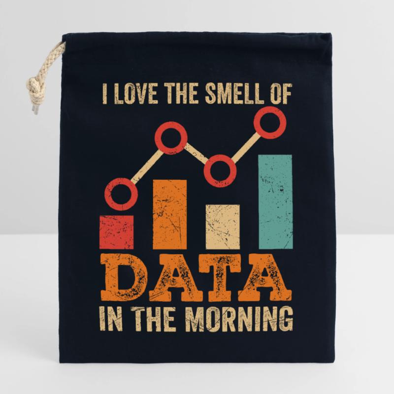 Data Analysis Lover Statistics Nerd Closable cotton gift bag (25x30cm)