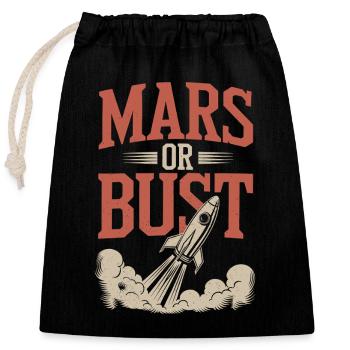 Astrobiologie Exploration spatiale Extraterrestre - Sac cadeau en coton avec cordon (25 x 30 cm) - noir - Devant
