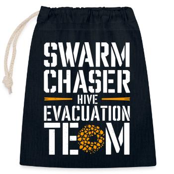 Bee Removal Specialist Live Swarm Rescue - Closable cotton gift bag (25x30cm) - navy - Front