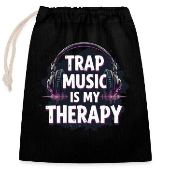 Producteur de musique 808 Bass Hip-hop Beatmaker - Sac cadeau en coton avec cordon (25 x 30 cm) - noir - Devant
