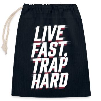 Producteur de musique 808 Bass Hip-hop Beatmaker - Sac cadeau en coton avec cordon (25 x 30 cm) - bleu marine - Devant