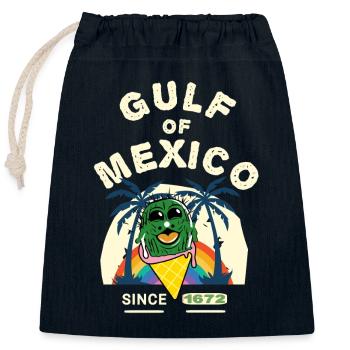 Vacances au Mexique Voyage au Mexique - Sac cadeau en coton avec cordon (25 x 30 cm) - bleu marine - Devant