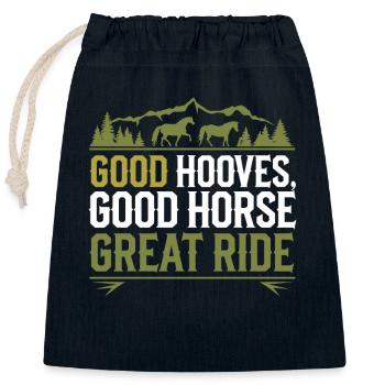 Farrier Horse Huf Care Specialist Horseshoe - Verschließbarer Geschenkbeutel aus Baumwolle (25x30cm) - Navy - Vorne
