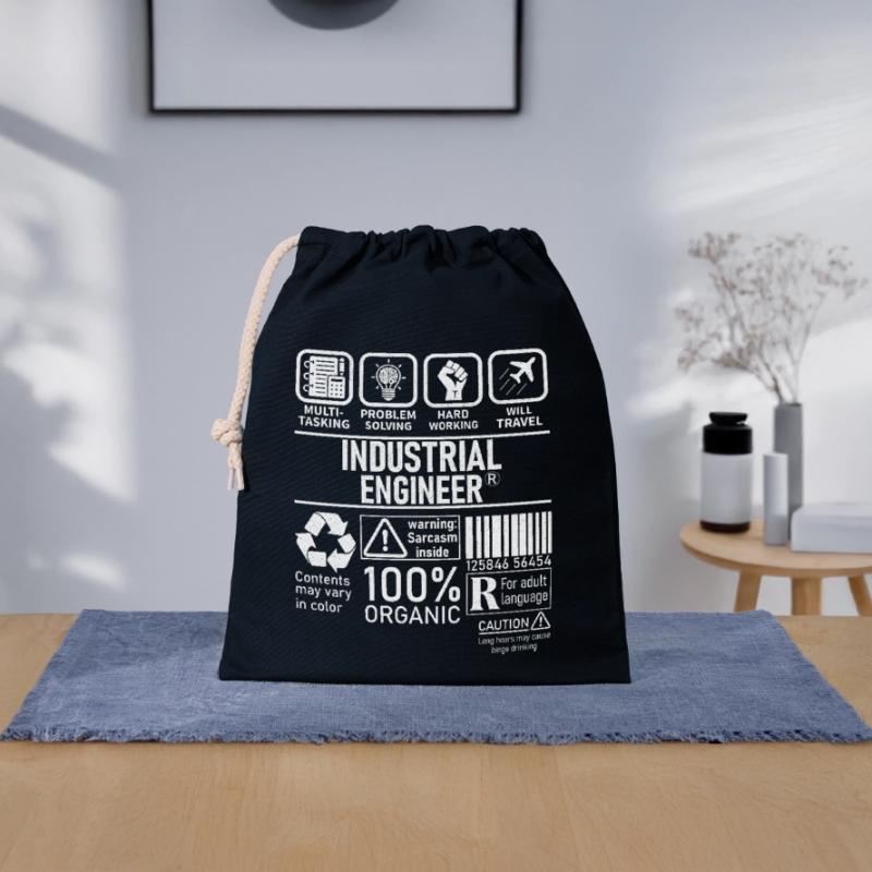 Industrial Engineer multi tasking problem solving Verschließbarer Geschenkbeutel aus Baumwolle (25x30cm)
