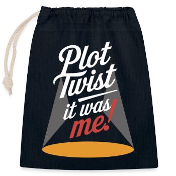 Murder Mystery Dinner Outfit, Party, Crime Scene - Closable cotton gift bag (25x30cm) - navy - Front