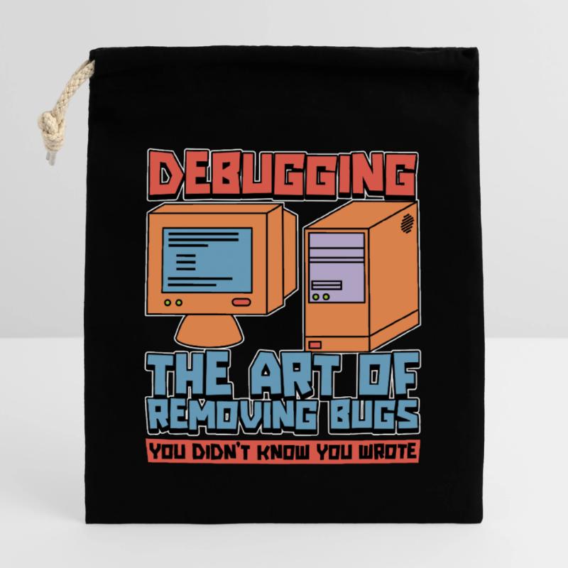 Coder Debugging The Art Of Removing Bugs Developer Verschließbarer Geschenkbeutel aus Baumwolle (25x30cm)