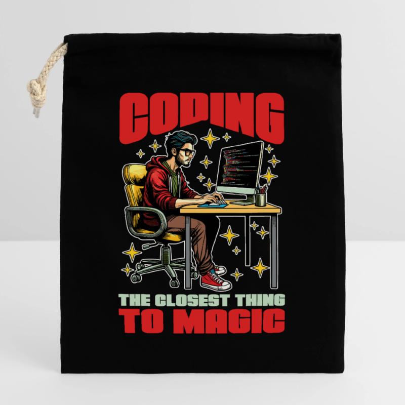 Le codage du codeur est ce qui se rapproche le plus de Magic Developer Sac cadeau en coton avec cordon (25 x 30 cm)