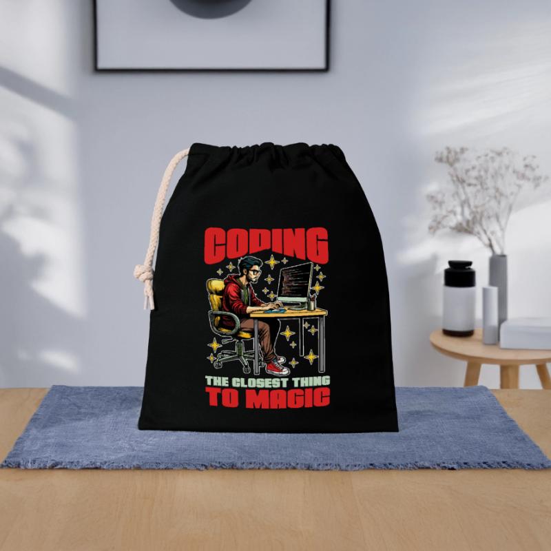 Le codage du codeur est ce qui se rapproche le plus de Magic Developer Sac cadeau en coton avec cordon (25 x 30 cm)