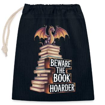 Fantasy Book Reader Magical Story Liebhaber - Verschließbarer Geschenkbeutel aus Baumwolle (25x30cm) - Navy - Vorne