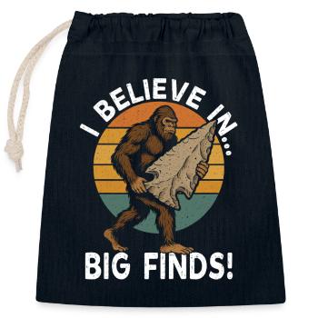 Pfeilspitzen Suchen Arrowhead Hunting Bigfoot - Verschließbarer Geschenkbeutel aus Baumwolle (25x30cm) - Navy - Vorne