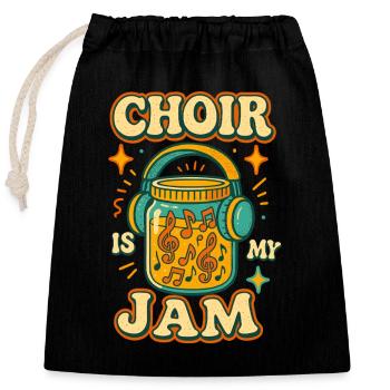 Das Chormitglied High School College Vocal - Verschließbarer Geschenkbeutel aus Baumwolle (25x30cm) - Schwarz - Vorne