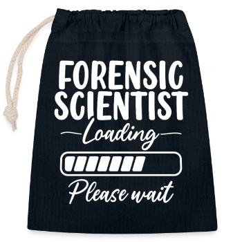 Forensic Science Loading Forensic Scientist - Verschließbarer Geschenkbeutel aus Baumwolle (25x30cm) - Navy - Vorne