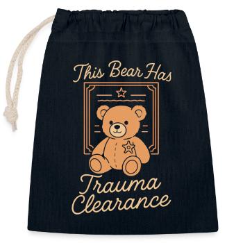 Équipe de soutien émotionnel Inner Child Healing - Sac cadeau en coton avec cordon (25 x 30 cm) - bleu marine - Devant