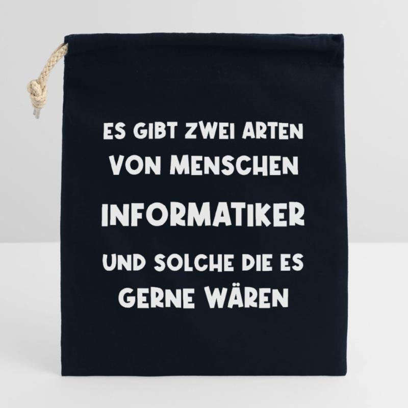 Informatiker Programmierer Informatikstudent Verschließbarer Geschenkbeutel aus Baumwolle (25x30cm)