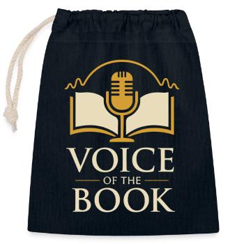 Der Audiobook Narration Club Audio Storyteller - Verschließbarer Geschenkbeutel aus Baumwolle (25x30cm) - Navy - Vorne