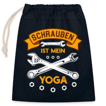 Schrauben Ist Mein Yoga Tuner Biker Schrauber Auto - Verschließbarer Geschenkbeutel aus Baumwolle (25x30cm) - Navy - Vorne