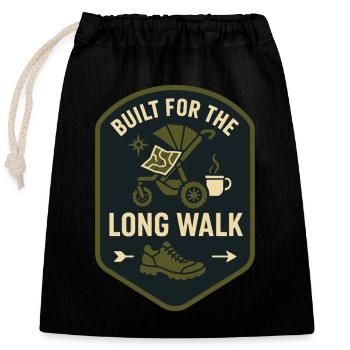 Nursery Dad Fatherhood Pride - Closable cotton gift bag (25x30cm) - black - Front