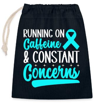 Anxiety disorder Anxiety disorder - Closable cotton gift bag (25x30cm) - navy - Front