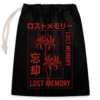 Spider Lily - Mémoire perdue - Sac cadeau en coton avec cordon (25 x 30 cm) - noir - Devant