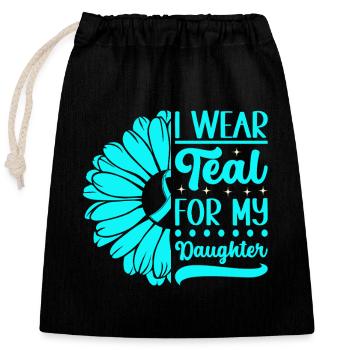 Anxiety disorder Anxiety disorder - Closable cotton gift bag (25x30cm) - black - Front