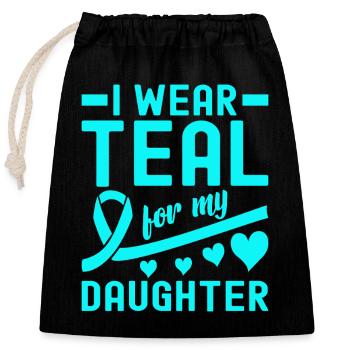 Anxiety disorder Anxiety disorder - Closable cotton gift bag (25x30cm) - black - Front