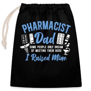 Pharmacy Tech Technician - Verschließbarer Geschenkbeutel aus Baumwolle (25x30cm) - Schwarz - Vorne