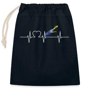 Murène nasale Murène fantôme Murène - Sac cadeau en coton avec cordon (25 x 30 cm) - bleu marine - Devant
