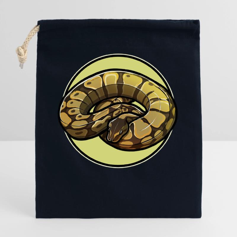 Ball Python Roi Python Roi Python Sac cadeau en coton avec cordon (25 x 30 cm)