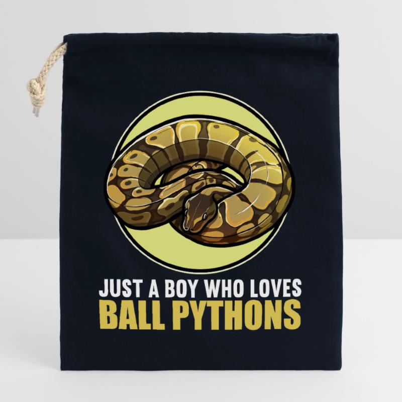 Ball Python Königspythons Königspython Verschließbarer Geschenkbeutel aus Baumwolle (25x30cm)