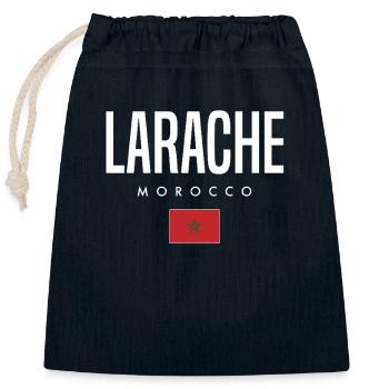 Larache Marokko - Verschließbarer Geschenkbeutel aus Baumwolle (25x30cm) - Navy - Vorne