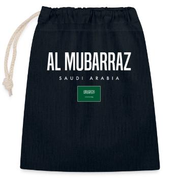 Al Mubarraz Saudi-Arabien - Verschließbarer Geschenkbeutel aus Baumwolle (25x30cm) - Navy - Vorne