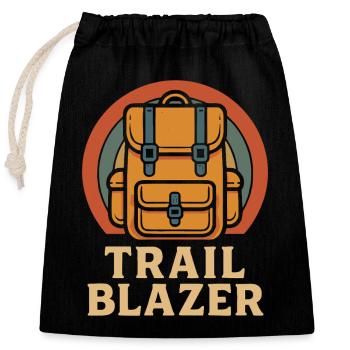 Sac à dos Trail Blazer Adventure - Sac cadeau en coton avec cordon (25 x 30 cm) - noir - Devant