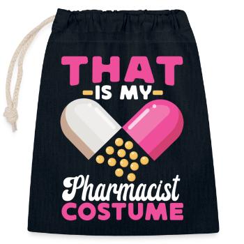 Pharmacy Tech Technician - Verschließbarer Geschenkbeutel aus Baumwolle (25x30cm) - Navy - Vorne