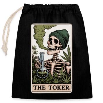 The Toker Hemp T-Shirt - Closable cotton gift bag (25x30cm) - black - Front