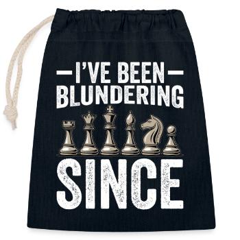 I've Been Blundering Since forever - Verschließbarer Geschenkbeutel aus Baumwolle (25x30cm) - Navy - Vorne