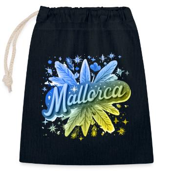 Mallorca Colorful - Closable cotton gift bag (25x30cm) - navy - Front