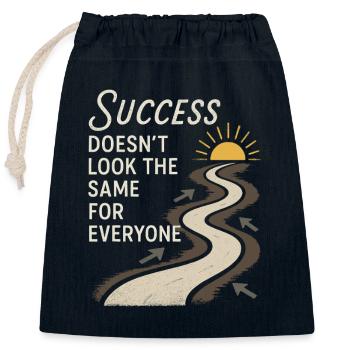 Personnel pour l'enseignant en éducation alternative Deuxième - Sac cadeau en coton avec cordon (25 x 30 cm) - bleu marine - Devant