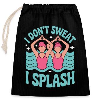 Synchronschwimmen Kunstschwimmen Wassersport - Verschließbarer Geschenkbeutel aus Baumwolle (25x30cm) - Schwarz - Vorne