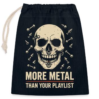 Piercing Addict Body Mod Enthusiast - Sac cadeau en coton avec cordon (25 x 30 cm) - bleu marine - Devant