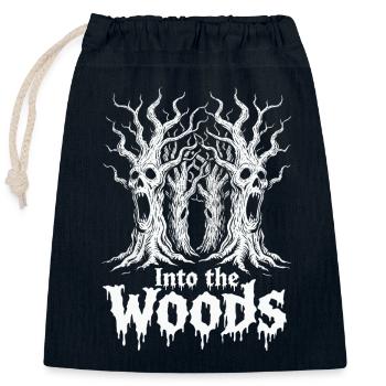 Into the Woods Totentraum - Verschließbarer Geschenkbeutel aus Baumwolle (25x30cm) - Navy - Vorne