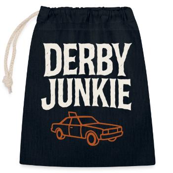 Demolition Derby Fan Pit Crew Crash Driver Fair - Verschließbarer Geschenkbeutel aus Baumwolle (25x30cm) - Navy - Vorne