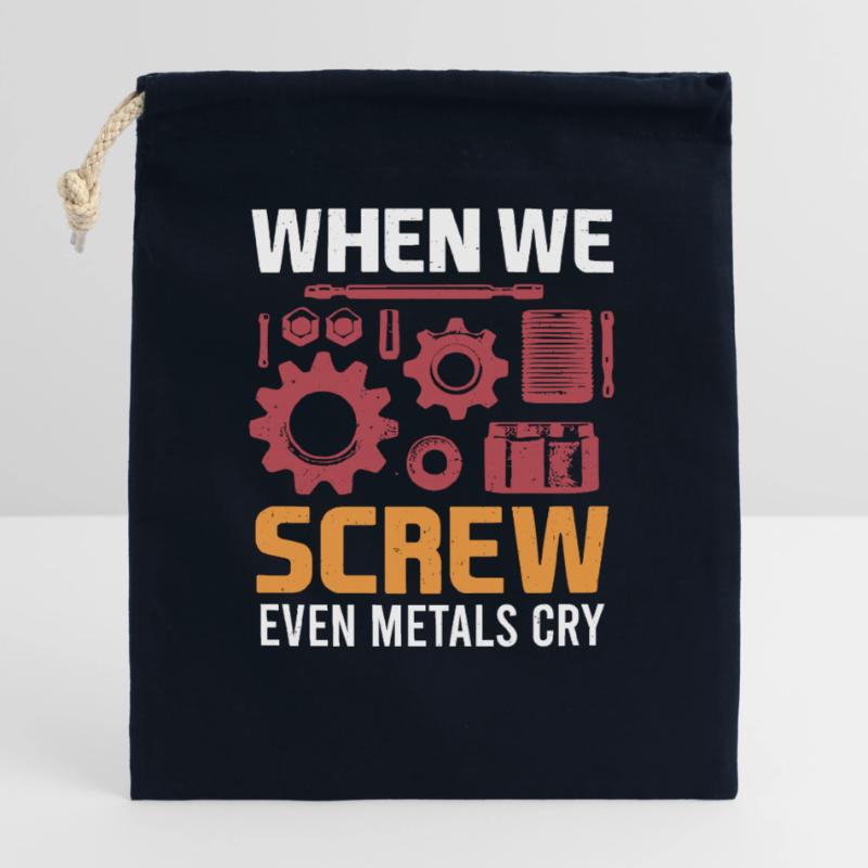 Mechanical Engineering Mechanical Engineer Closable cotton gift bag (25x30cm)