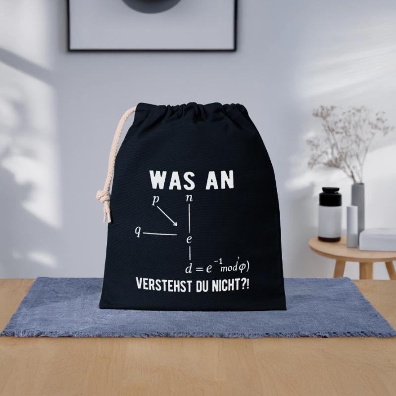 Informatiker Programmierer Computer Nerd Spruch  Verschließbarer Geschenkbeutel aus Baumwolle (25x30cm)