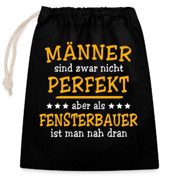 Dictons des techniciens du son - Sac cadeau en coton avec cordon (25 x 30 cm) - noir - Devant