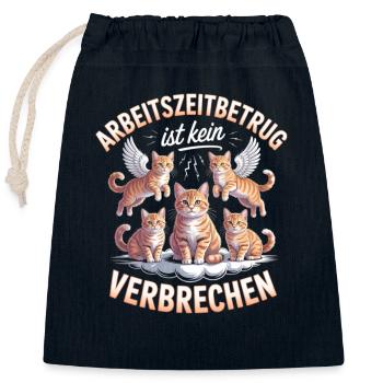 La fraude au temps de travail n’est pas un crime Bootleg de l’an 2000 - Sac cadeau en coton avec cordon (25 x 30 cm) - bleu marine - Devant